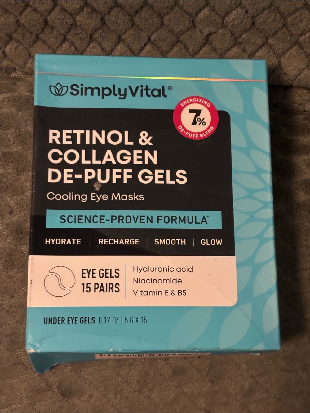 Retinol & Collagen De-Puff Gels - Blue Cooling Eye Masks